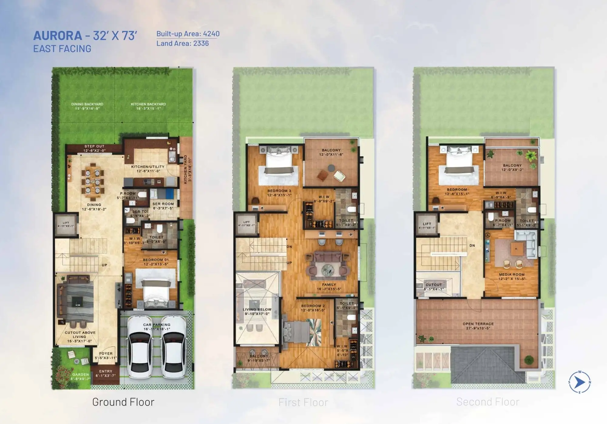 NVT Under The Open Sky 4 bhk floor plan(Aurora)